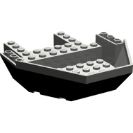 Lego kokpit spodní část 12x10x2 2/3, tmavě šedá (4121694)